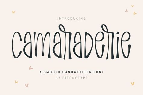 Camaraderie is a sweet and a bit quirky handwritten font. Its natural and unique style makes it incredibly fitting to a large pool of designs. The only limit is your imagination! Try before you buy Camaraderie font for iOS, Android, macOS, or Windows for free, or you can download the full version with a commercial […] The post Camaraderie Font appeared first on FreeFontDL. Font Love, Fun Fonts, Fonts Handwriting, Hand Lettering Fonts, Fonts Lettering, Lettering Alphabet Fonts, Alphabet Fonts, Fancy Fonts, Cricut Fonts