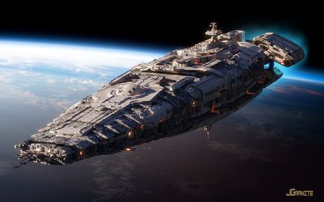 ArtStation - Battlecruiser concept, James Grant Mobil Futuristik, Sci Fi Spaceships, Space Ship Concept Art, Starship Concept, Space Battleship, Starship Design, Pintura Exterior, Sci Fi Ships, Spaceship Concept