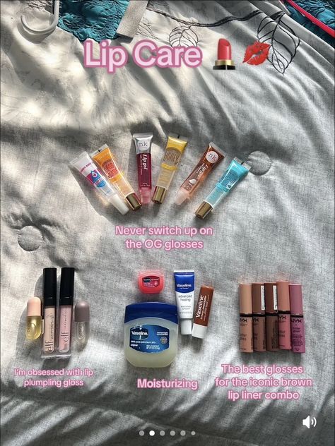 Lip Care Routine Products, Cheap Body Care Products, Lip Care Tips, Hydrated Lips, Skin Care Routine Order, Lip Care Routine, Lip Makeup Tutorial, Body Hygiene, Lip Combo