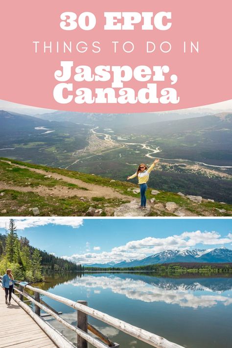 Awesome list of things to do in Jasper this year! I'm so excited to get out there and explore my own backyard this year. Jasper, Alberta is GORGEOUS with tons of opportunities to go on adventures and take stunning photos, it just makes sense to spend as much time there as possible. Jasper Canada! Alberta Canada Travel, Jasper National Park Canada, Jasper Canada, Backpacking Canada, Interesting Things To Do, Canadian Road Trip, Jasper Alberta, Alberta Travel, Canada National Parks