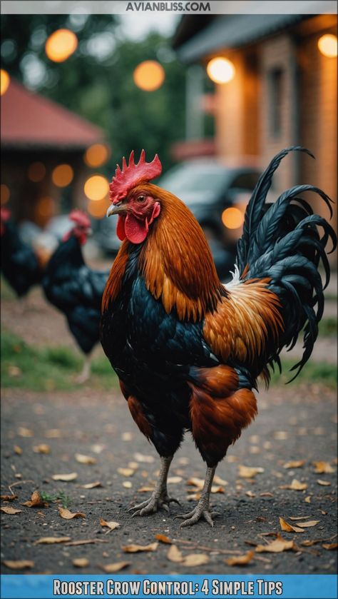 how to stop a rooster crowing Rooster Photography, Rooster Photo, Rooster Crowing Funny, Angry Rooster, Roosters Crowing, Rooster Crowing, Rooster Memes Funny, Light Cycle, Bluebird House