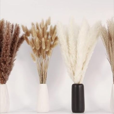 Wedding Boho Flowers, Dried Pampas Grass Decor, Farmhouse Party, Table Decor Rustic, Pampas Grass Vase, Fall Harvest Decorations, Bouquet For Wedding, Grass Bouquet, Home Table Decor