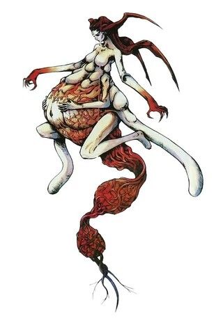 Pregnant Parasite Eve Parasite Eve, Kid Character, Monster Design, Monster Art, Monster Girl, Creature Design, Horror Art, Creature Art, Fantasy Creatures