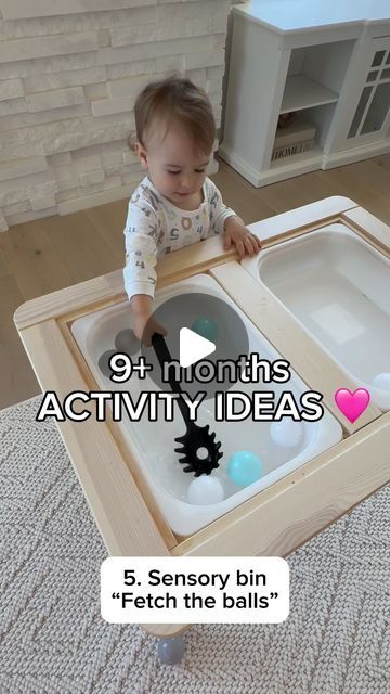 Daria Nicole | Mom Tips • Finds • Toddler Activities on Instagram: "(Save so you don’t lose it & share with a parent🫶🏼). Follow @dariaxnicole & comment “activity1” for me to send you ideas & things mentioned in the video + our favorite sensory toys 💕. 

Comment “playlist” to receive all sensory/ activity videos I’ve posted to date! 💞 I’ve also started a SENSORY SERIES so make sure you’re subscribed so you don’t miss out on future episodes! 🩷

#sensoryplay #sensoryactivity #sensorybin #babyactivities #toddleractivities #toddleractivity #babyactivity #momsofinstagram #momlife sensory activities sensory play ideas sensory bin ideas baby activity toddler activity new mom sensory bit baby milestones learn through play screen free playtime ideas" Sensory Activities 11 Month Old, 9 Month Old Sensory Play, Activities 12-18months, Sensory Play 1 Year, Diy Baby Sensory Ideas, Sensory Bins For One Year Old, Baby Sensory Ideas, Baby Sensory Activities, Fun Learning Activities For Kids