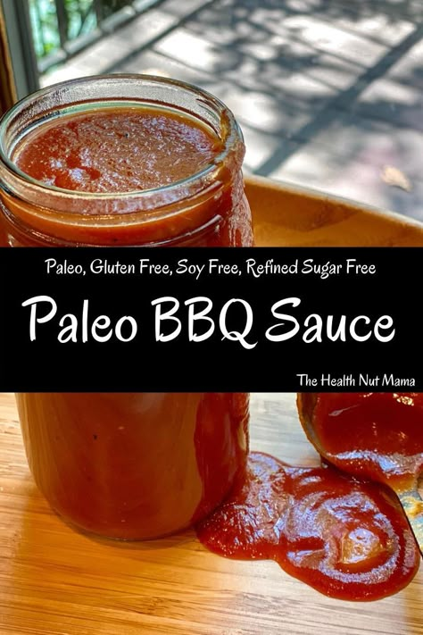 Whole 30 Bbq Sauce, Paleo Bbq Sauce, Paleo Bbq, Chicken Ribs, Paleo Condiments, Paleo Barbecue Sauce, Paleo Sauces, Barbecue Sauce Recipes, Vegan Bbq