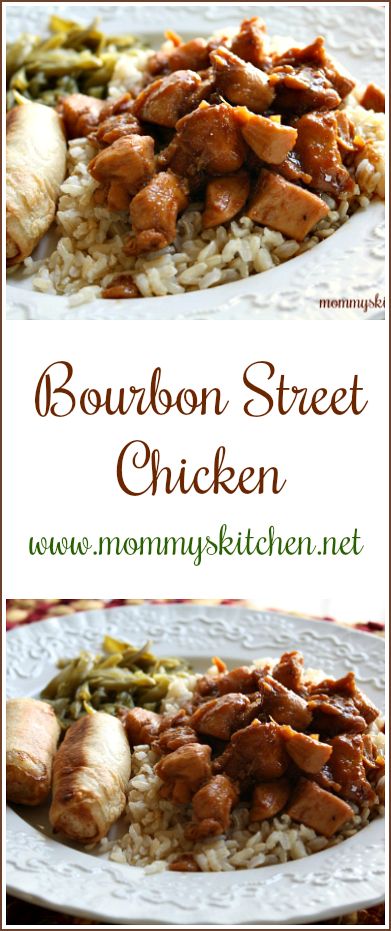 Burbon Chicken, Bourbon Street Chicken, Street Chicken, New Orleans Recipes, Cajun Creole Recipes, Family Friendly Recipes, Texas Food, Louisiana Recipes, Creole Recipes