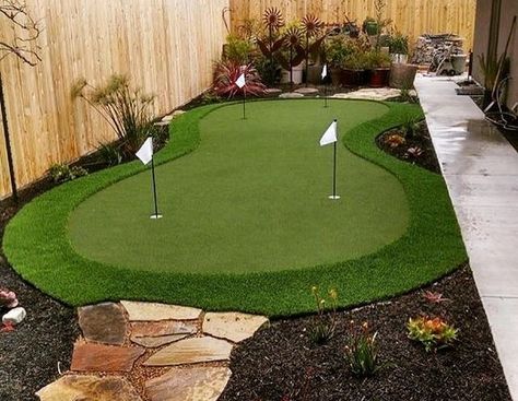 Arizona Backyard Landscaping, Xeriscape Landscaping, Grass Installation, Arizona Backyard, Green Backyard, Golf Green, Synthetic Turf, Backyard Games, Outside Living