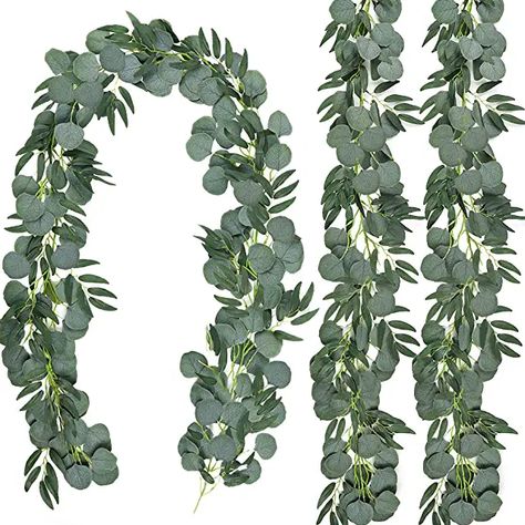 Amazon.ca : Artificial Eucalyptus Leaves Amazon Wedding Decor, Willow Garland, Arched Wall Decor, Fake Hanging Plants, Amazon Wedding, Vine Decoration, Willow Leaves, Artificial Eucalyptus Garland, Artificial Hanging Plants