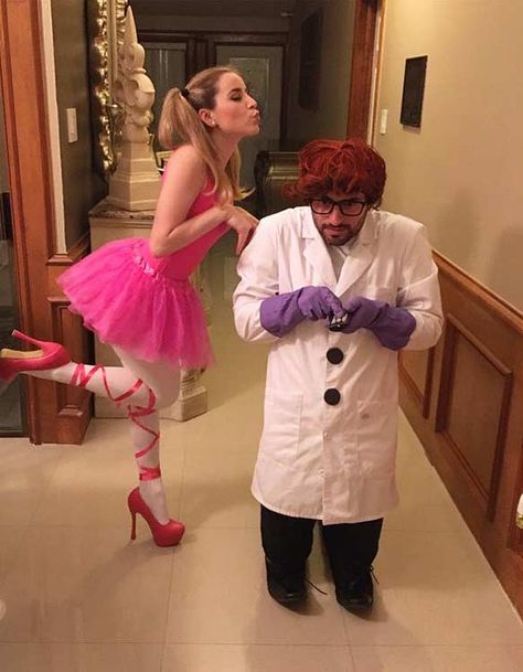 Dee Dee + Dexter (Dexter's Laboratory) Dexter's Laboratory Costume, Dee Dee Dexter, Dexter Costume, Dexter Halloween, Joker Und Harley Quinn, Couples Costumes For Halloween, Dexters Laboratory, Halloween Costume Couple, Pinata Diy