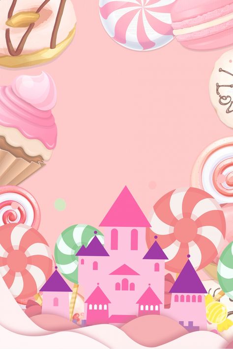 Banner Birthday Backgrounds, Candyland Background, Cute Pineapple Wallpaper, Candy Wonderland, Theme Pastel, Candy Background, Candy Theme Birthday Party, Full Body Workout Plan, Wonderland Decor