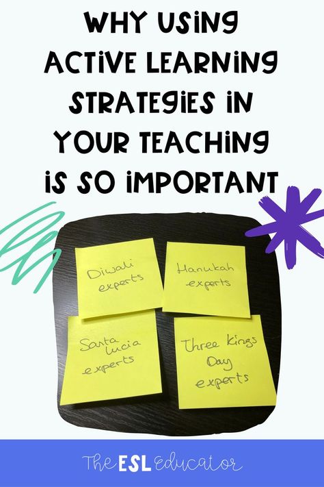 Are you wondering what Examples of active learning strategies there are? Let me tell you about my favorite seven! It’s so important to have a grasp of these ideas of active learning if you want your students to learn in a fun and engaging way. They will like learning that way better, and you will enjoy teaching better as well. I’ve got just the examples of active learning strategies for you! Check out my favorite ways for active learning for students here! Instructional Strategies Teaching, Teaching Pedagogy, Active Learning Strategies, Effective Teaching Strategies, Teaching Vocabulary, Teaching Chemistry, Active Learning, Student Nurse, Ela Teacher