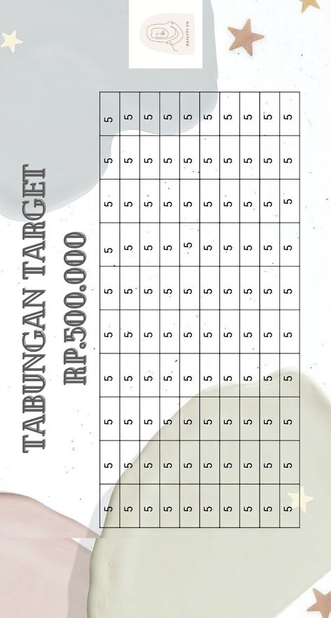 Target Menabung 2k, Tabungan Target 5k, Tabungan Target 1 Jt, Tabungan Planner, Template Nabung, Nabung Target, Celengan Target, Saving Money Chart, Memo Template