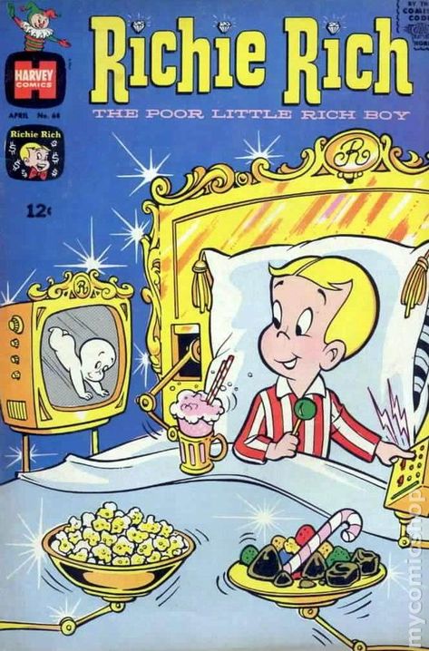 Richie Rich (1960 1st Series) 68 Richie Rich Cartoon, Rich Cartoon, Richie Rich Comics, Harvey Comics, Old Comic Books, Rich Art, Richie Rich, Cartoon Theme, Old Comics