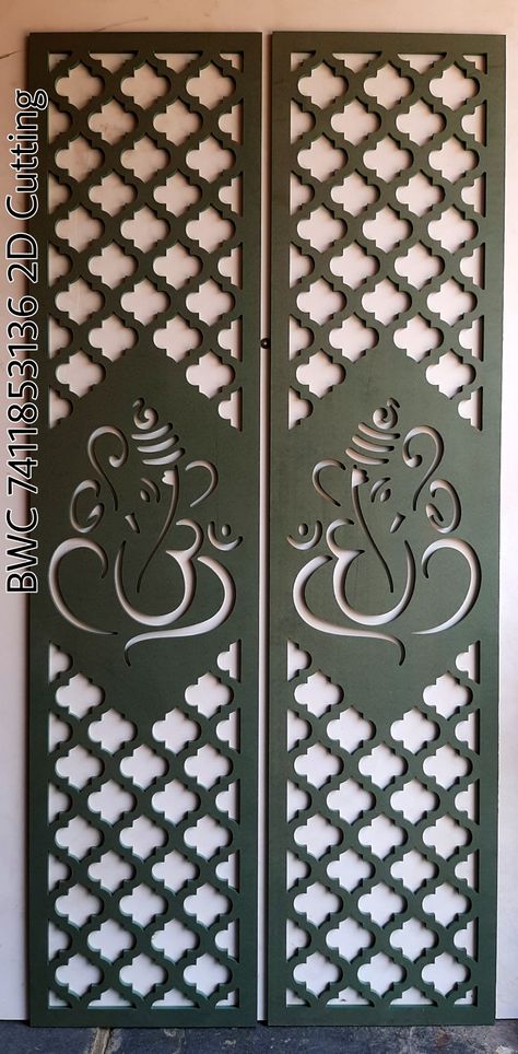 Cnc Jali Design For Pooja Room Door, Mdf Jali Design For Mandir Partition, Mandir Design Puja Room Pvc, Mdf Pooja Room Doors, Jalli Design For Mandir, Mdf Jaali Design Mandir, Puja Room Door Design Cnc, Puja Mandir Door Designs, Mdf Jali Design For Mandir Door