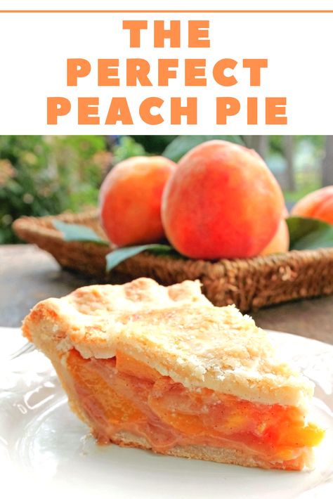 Perfect Peach Pie, Interesting Desserts, Easy Peach Pie, Peach Pie Recipe, Fresh Peach Pie, Peach Pie Recipes, Frozen Peaches, Peach Desserts, Perfect Peach