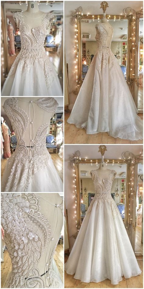 Ballerina Wedding Dress, Joanne Fleming, Ballerina Wedding, Tulle Bodice, Beaded Feather, Swan Dress, Beaded Wedding Gowns, Fairytale Gown, Wedding Dress Organza