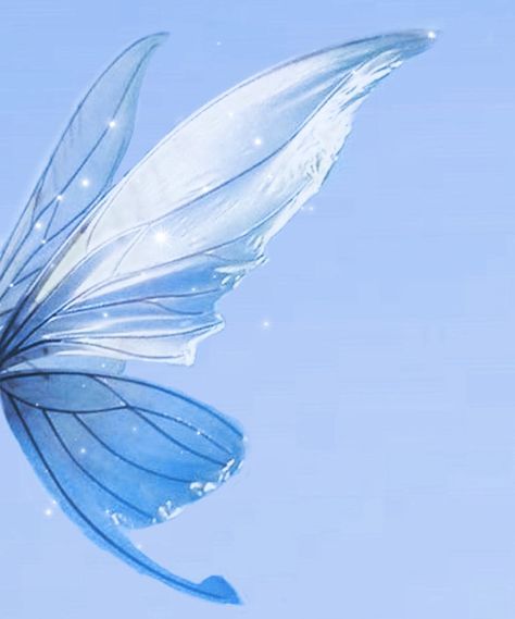 Bloom Winx Aesthetic, Fairy Wings Aesthetic, Blue Fairy Wings, Winx Aesthetic, Bloom Winx, Water Fairy, Pixie Hollow, Baby Blue Aesthetic, Light Blue Aesthetic