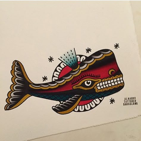 I will be working at @scratchlinetattoo in London from 7th to 24th of August,for bookings email me at almagrotattoo@gmail.com American Traditional Whale Tattoo, Whale Tattoo Traditional, Simple Tattoo With Meaning, Traditional Japanese Tattoo Flash, Nautical Tattoo Sleeve, Tattoo 2023, Whale Tattoo, Traditional Tattoo Old School, 16 Tattoo