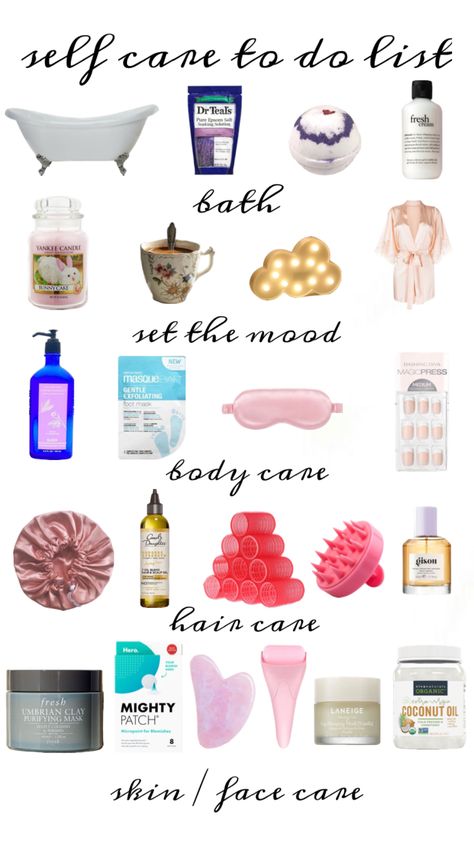 self care to do list #selfcare #beauty #wishlist #manifest #moodboard #tumblr #showerroutine #goodnight #coquette Self Care To Do List, Self Care Bath, Night Skin Care, Salon Party, Book Concept, Girly Tips, Christmas Fits, Night Skin Care Routine, Spa Night