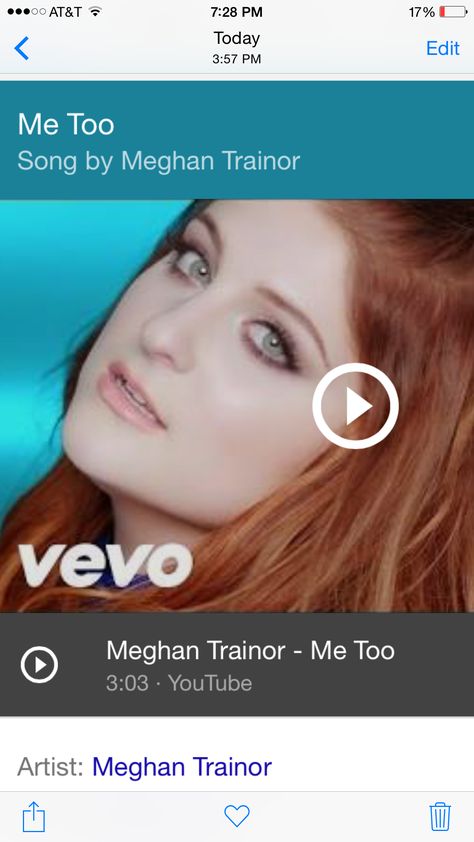 "If I was you, I'd wanna be me too"... Youtube Artists, Meghan Trainor, Me Me Me Song, Classic Rock, The Bank, Country Music, Incoming Call Screenshot, Songs, Music