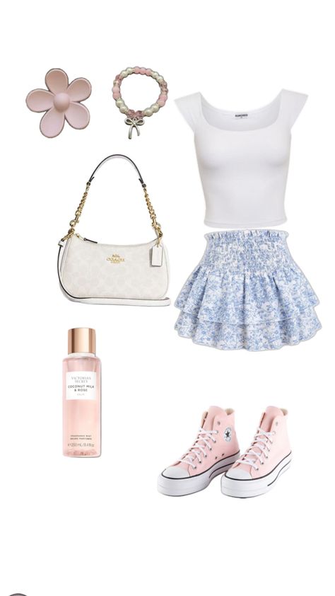 Outfit inspiration for girls woman teen summer fall spring winter flowers gift Easter Outfits For Teens, Teen Girl Outfit Ideas, Outfit Inspirations For Teens, Soft Girl Aesthetic Outfit, Spring Outfits For Teen Girls, Fall Outfits For Teen Girls, Wardrobe Goals, Teen Summer, Zara Outfit