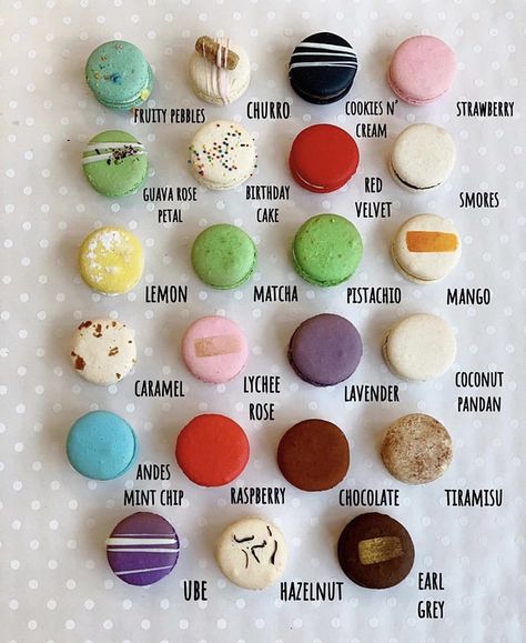 Cool Macaron Flavors, Starburst Macarons, Cute Macaron Ideas, Macaron Recipe Flavors, Macaron Business, Homemade Macaroons, Macaroons Flavors, French Macaroon Recipes, Aesthetic Dessert