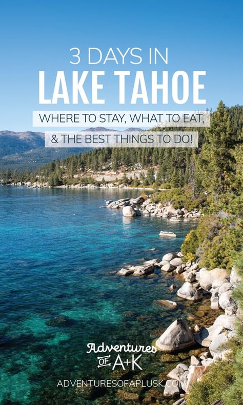 Lake Tahoe Itinerary, Kings Beach Lake Tahoe, Lake Tahoe Camping, Lake Tahoe Houses, Blausee Switzerland, Sand Harbor Lake Tahoe, Lake Tahoe Hotels, Lake Tahoe Trip, Lake Tahoe Beach