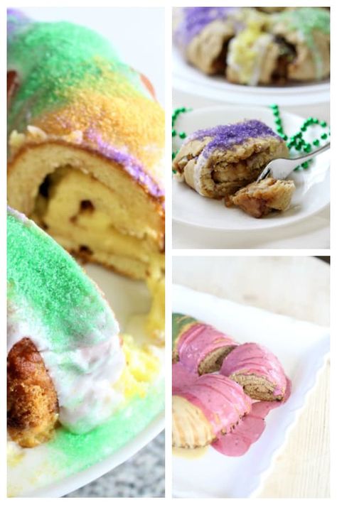 Gluten-Free King Cake Recipes (From King Day to Mardi Gras) Gluten Free King Cake Recipe, Easy King Cake Recipe, Gluten Free King Cake, Easy King Cake, King Cake Recipe Easy, New Orleans King Cake, Mardi Gras Cake, King Cake Recipe, Cinnamon Icing