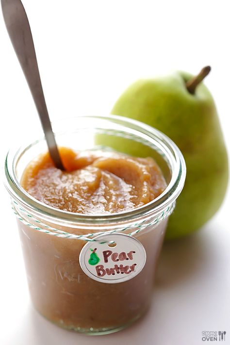 This stovetop pear butter recipe is a great way to use up leftover pears and can be ready to go in just 1 hour! Pear Butter Recipe, Pear Butter, Baby Breakfast, Roasted Pear, Gimme Some Oven, Baby Puree Recipes, Baby Puree, Pear Recipes, Shape Magazine