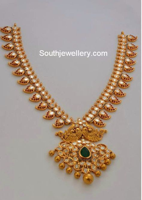 mor jewellers mango necklace Kalyan Jewellers Necklaces Gold Design, Necklaces Gold Design, Mango Collection, Mango Necklace, Latest Indian Jewellery, Kalyan Jewellers, Gold Jewelry Simple Necklace, Gold Necklace Indian Bridal Jewelry, Black Beaded Jewelry