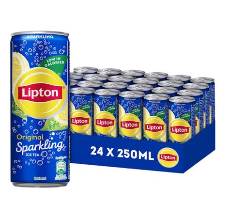 Lipton Original Ice Tea Sparkling, a deliciously refreshing and sparkling iced tea - 24 x 250 ml - Value pack Lipton Ice Tea, Tiktok Edits, Ice Tea, School Food, Mini Fridge, Iced Tea, Sparkle, Tea, Collage