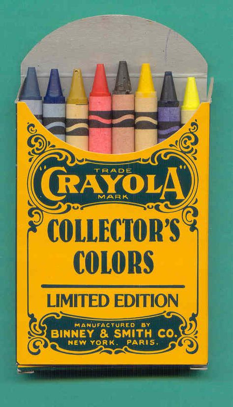 Crayola Box, Retro Packaging, Toy Packaging, Vintage Stationery, Vintage Advertising Posters, Desk Drawer, Crayola Crayons, Digital Art Beginner, Vintage Packaging