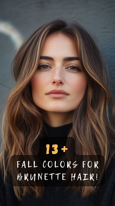 Dreaming of a warm, autumn-inspired look? Tap here for rich and warm hair color ideas perfect for brunettes looking to embrace the season. 🌰🍁 #AutumnHair #BrunetteShades #WarmColors #SeasonalStyle #HairInspo Winter Brown Hair Color Balayage, Autumn Brunette Hair, Warm Balayage Brunettes, Warm Autumn Hair Color, Warm Fall Hair Color, Amber Brown Hair, Warm Hair Color Ideas, Fall Auburn Hair, Brown Fall Hair