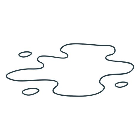 Rain puddle stroke PNG Design Rain Puddle Drawing, Puddle Tattoo, Puddle Illustration, Puddle Drawing, Ceramic Illustration, Rain Drawing, Rain Puddle, Water Puddle, Printmaking Ideas