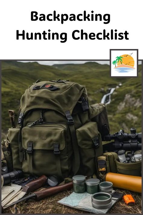 Embark on your hunt fully prepared with our comprehensive Backpacking Hunting Checklist. Discover essential gear to ensure a safe and successful trip. Hunting Backpack Checklist, Hunting Checklist, Backpacking Checklist, Ultralight Backpacking Gear, Hunting Packs, Hunting Backpacks, Backpack Essentials, Gear List, Ultralight Backpacking