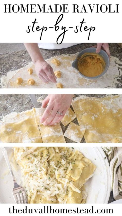 Diy Ravioli Dough, Easy Homemade Ravioli, Easy Homemade Ravioli Dough, Diy Ravioli Easy, Diy Ravioli, Easy Homemade Ravioli Recipe, Ravioli Pasta Dough, How To Make Homemade Ravioli, How To Make Ravioli Dough