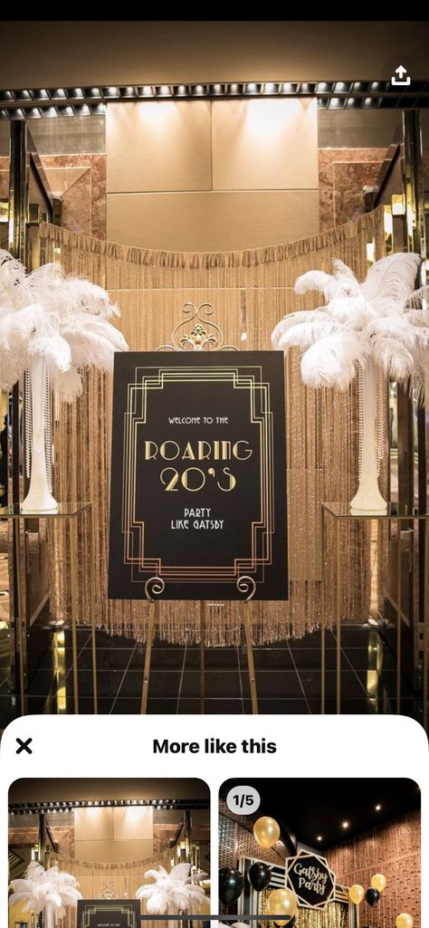 Gatsby Entrance, Party Welcome Sign, Great Gatsby Party, Gatsby Party, Roaring 20s, Great Gatsby, Gatsby, Welcome Sign, Entrance