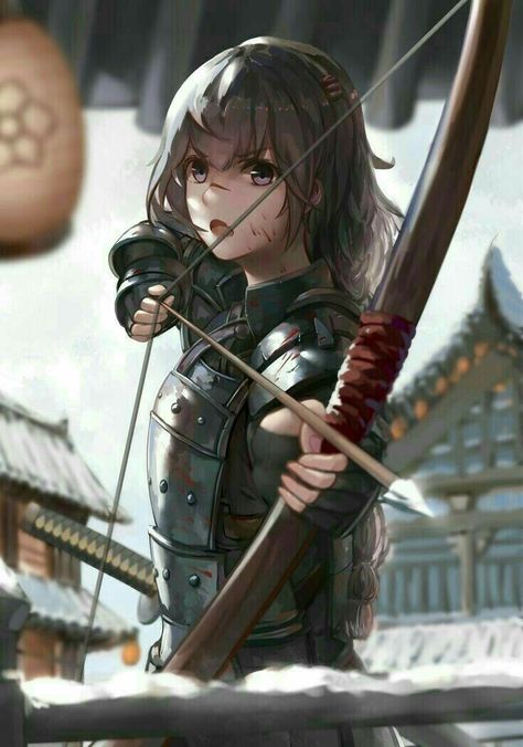 Art Kawaii, Bow And Arrow, A Woman, Anime Art, Anime, Art, Kawaii