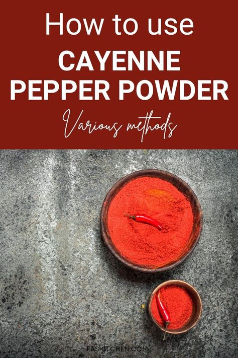 A vibrant pin showcasing the complete guide to Cayenne Pepper Powder: nutrition, benefits, usage tips, where to buy, and proper storage techniques. Spice up your life with this fiery and healthy addition! 🌶️🔥 #CayennePepper #SpiceGuide Benefits Of Cayenne Pepper, Cayenne Pepper Recipes, Cayenne Pepper Powder, Cayenne Pepper Benefits, Magic Herbs, Spice Up Your Life, Powder Recipe, Pepper Powder, Cayenne Pepper