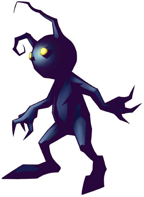 The Shadow heartless... so cute and creepy at the same time... whereas the Neo Shadows are just pure terrifying. Kingdom Hearts Heartless, Heart Shadow, Kingdom Hearts Art, Kingdom Heart, Classic Video, Kingdom Hearts 3, Shadow Art, Game Concept Art, Pokemon Drawings