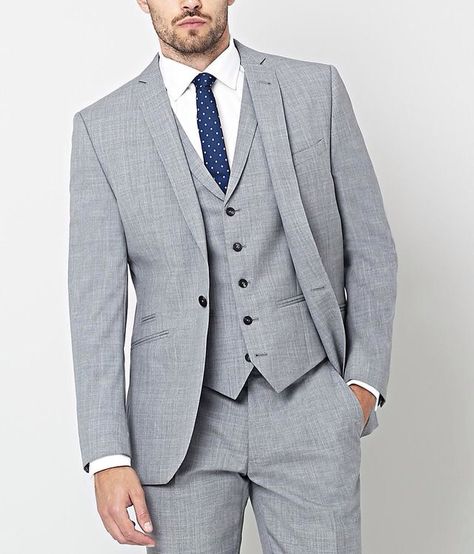 Light Grey Suit Men, Light Grey Suit, Grey 3 Piece Suit, Formal Suits Men, Groom Suit Grey, Black Pinstripe Suit, Grey Suit Wedding, Grey Suit Men, Formal Dresses For Men