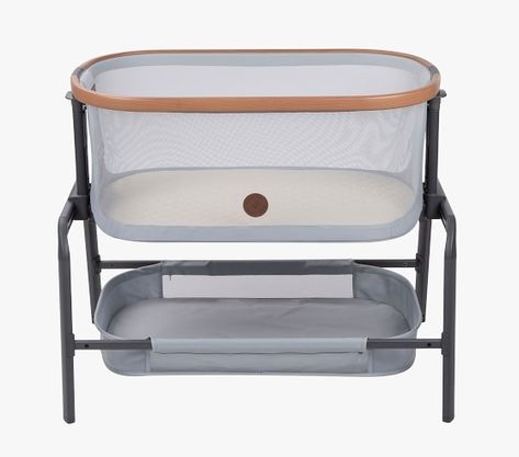 Bassinets & Baby Cradles | Pottery Barn Kids Pottery Barn Bassinet, Modern Baby Furniture, Bedside Bassinet, Bedside Sleeper, Space Saving Beds, Modern Crib, Travel Systems For Baby, Large Storage Baskets, Baby Cradle