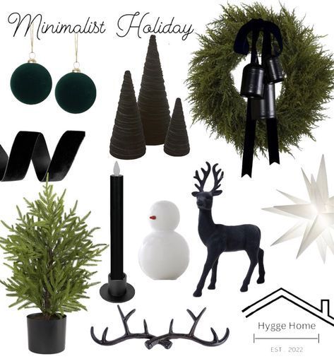 Black And Green Christmas, Christmas Bachelorette, Minimalist Holiday Decor, Black Christmas Decorations, Cozy Christmas Decor, Tree Themes, Modern Christmas Decor, Christmas Decor Inspiration, White Christmas Decor