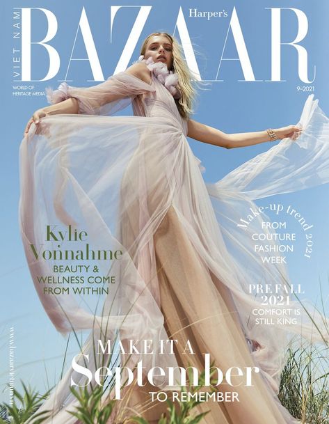 kylie vonnahme for harper’s bazaar vietnam september 2021 Vogue Fashion Photography, Garden Of Eve, Harpers Bazaar Covers, Harpers Bazaar Magazine, Bazaar Magazine, Fashion Magazine Cover, Vogue Covers, Grad Pics, Harper’s Bazaar