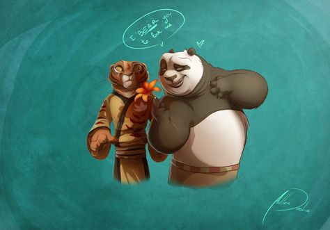 Po And Tigress, Tigress Kung Fu Panda, James Hong, Hayao Miyazaki Art, Dreamworks Art, Miyazaki Art, Alison Krauss, Kung Fu Panda 3, Disney Au