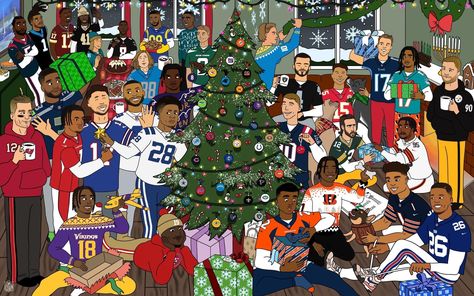 Christmas Nfl Wallpaper, Patty Mahomes, Jamarr Chase, Nfl Christmas, Funny Nfl, Ravens Logo, Baseball Wallpaper, Baltimore Ravens Logo, Buccaneers Football