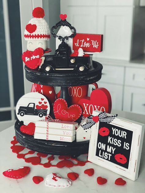 Valentine's Day Decorations, Diy Valentine's Day Decorations, Tiered Tray Diy, Diy Valentines Decorations, On Cloud Nine, Coffee Theme, Friday Favorites, Diy Valentines Crafts, Cloud Nine