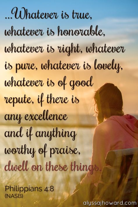 Everyone has a thought life; and according to the Bible, it's important.Your thoughts have the power to inspire action, but they can also cripple you. #BibleVerse Bible Quotes Inspirational, My Inspiration Quotes, Whatever Is True, Motivation Positive, A Course In Miracles, Spiritual Thoughts, A Thought, Faith Prayer, Philippians 4