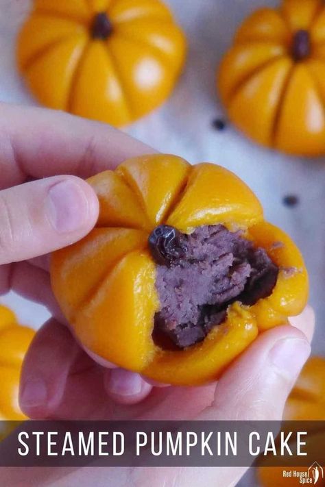 Soft, gooey, sweet and nutty, sticky rice pumpkin cake with red bean filling shows you a delectable and fun way to enjoy autumn produce.