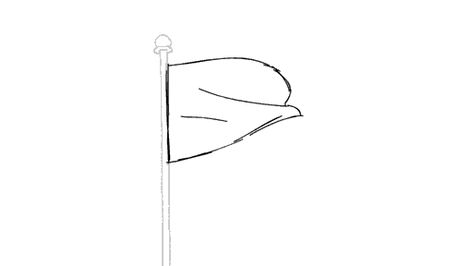 Flag Animation Tutorial, How To Draw A Flag In The Wind, Wind Animation Gif, Flag Waving Drawing, Flag Animation 2d, Flag Reference, Wind Animation, How To Do Animation, Animated Anatomy